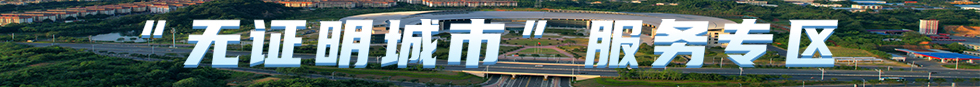 “无证明城市”服务专区